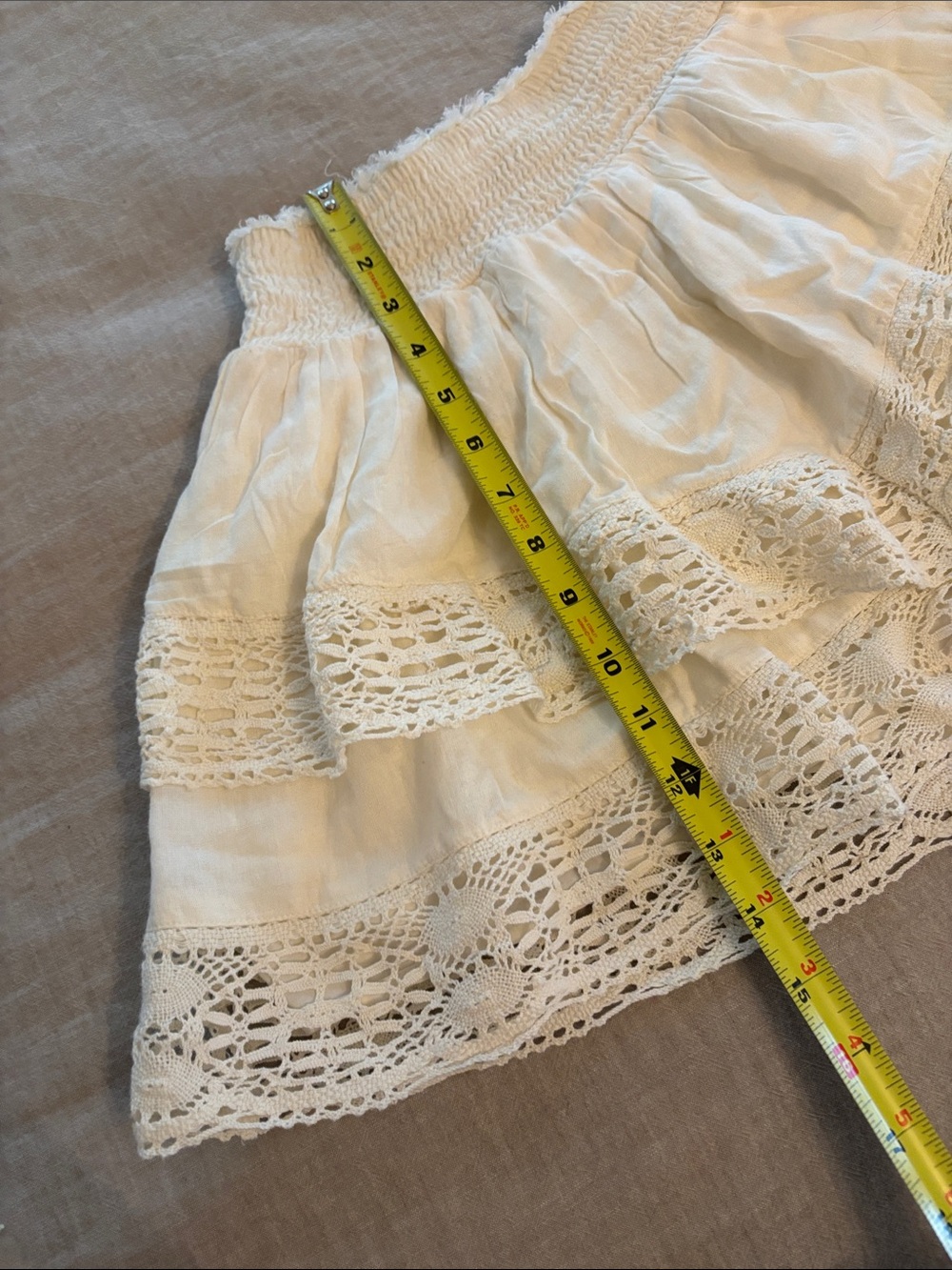 Urban Outfitters Tiered Lace Mini Skirt - Picture 7 of 9